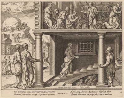 La elección de San Matías de Philip Galle after Maerten van Heemskerck