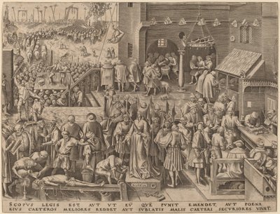 Justicia de Philip Galle after Pieter Bruegel the Elder