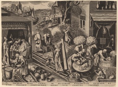 Prudencia de Philip Galle after Pieter Bruegel the Elder
