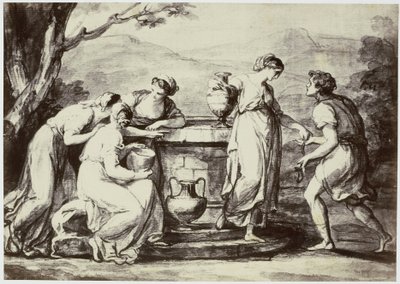 A. Kauffman, Rebecca en el muro de Philip Henry Delamotte