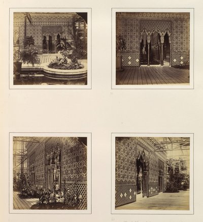 Fachada del Patio de la Alhambra hacia la Nave, Entrada al Patio de la Alhambra, Vista Lateral, ca. 1859 de Philip Henry Delamotte.