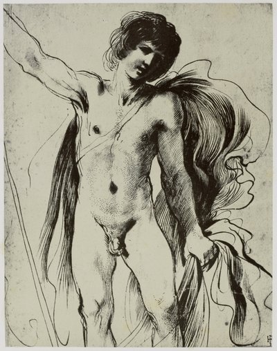 Guercino, un joven de Philip Henry Delamotte