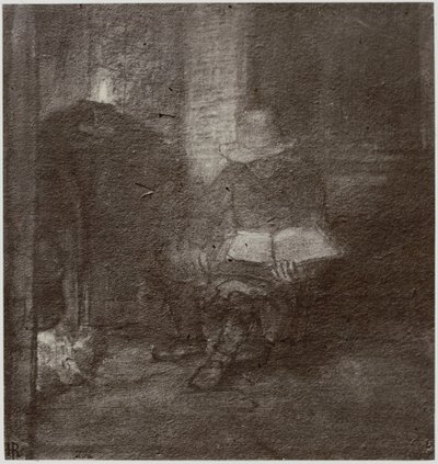 Rembrandt, Un anciano leyendo de Philip Henry Delamotte