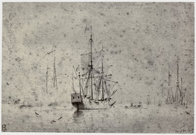 Willem van der Velde, Envío de Philip Henry Delamotte