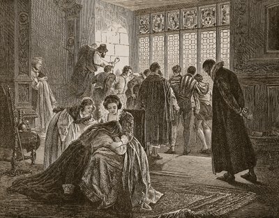 La Embajada Inglesa durante la Masacre de San Bartolomé, ilustración de 
