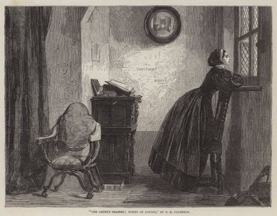 La cámara de la dama, Torre de Londres de Philip Hermogenes Calderon