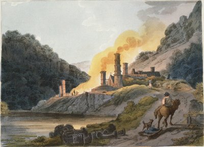 Fábrica de hierro, Colebrook Dale de Philip James Loutherbourg the Younger