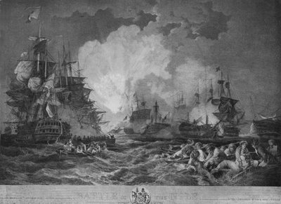Bahía de Aboukir, c. 1799 de Philip James de Loutherbourg