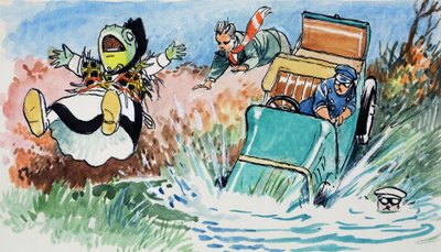 Toad of Toad Hall (gouache sobre papel) de Philip Mendoza