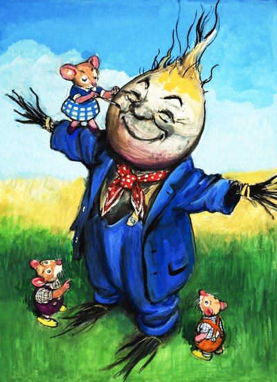 Town Mouse and Country Mouse (gouache sobre papel) de Philip Mendoza