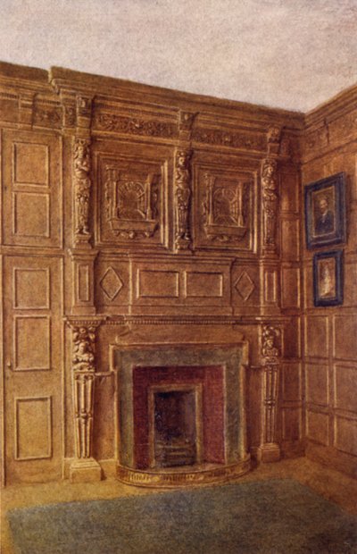 Chimenea y parte de la habitación en el número 4 de Coleman Street, 1892 de Philip Norman