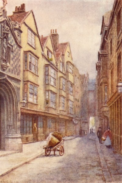 Cloth Fair, West Smithfield, mirando al oeste, 1904 de Philip Norman