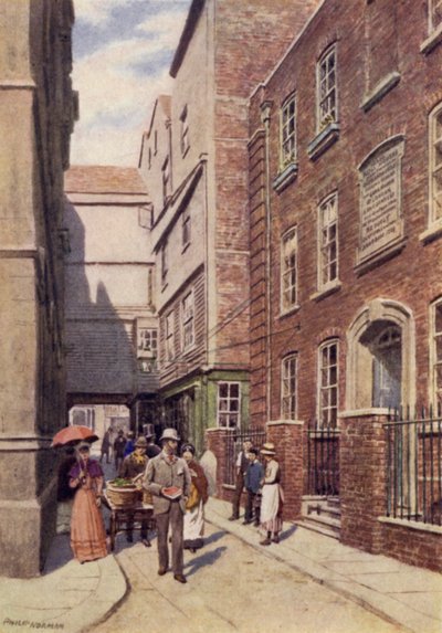 Entrada a Bishopsgate desde Great St Helens, 1890 de Philip Norman