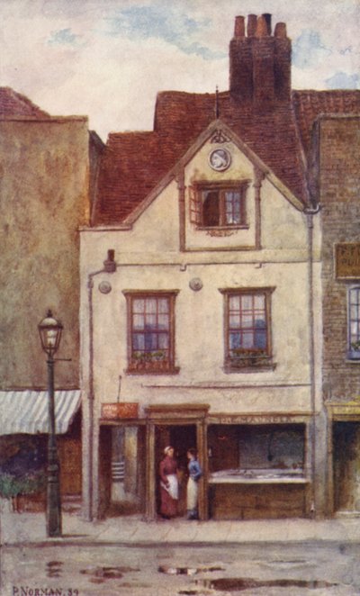 Tienda de pescado de Maunder, Cheyne Walk, 1887 de Philip Norman