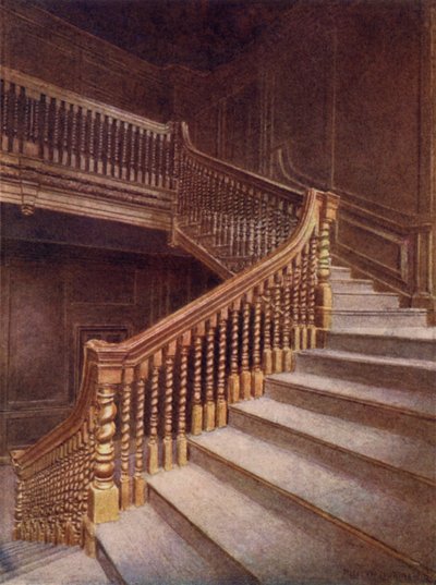 Escalera del número 10 de Austin Friars, 1895 de Philip Norman