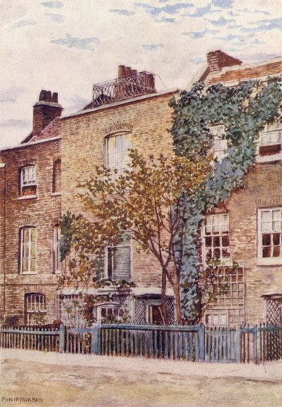 Casa de Turner, Cheyne Walk, Chelsea, 1887 de Philip Norman