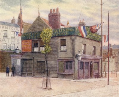 Vine Tavern, Mile End, mirando al este, 1887 de Philip Norman