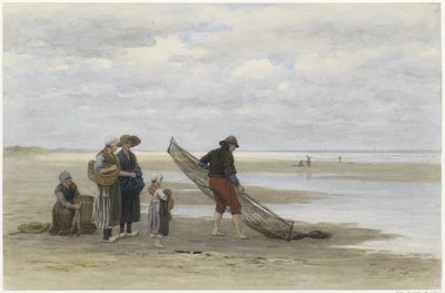 Pescador de gambas en la playa
Pêcheur de crevettes (título en el objeto) de Philip Sadée