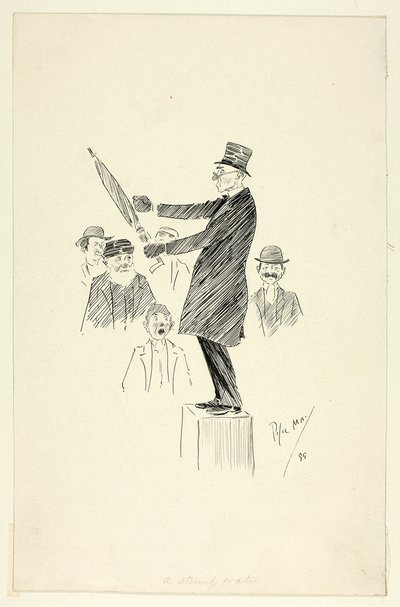 Un orador de tocón de Philip William May