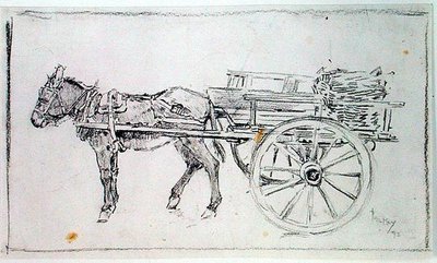 Burro y carro de Philip William May