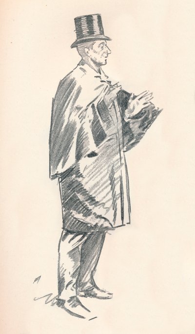 Boceto a lápiz de plomo por Phil May, siglo XIX, 1903-1904 de Philip William May