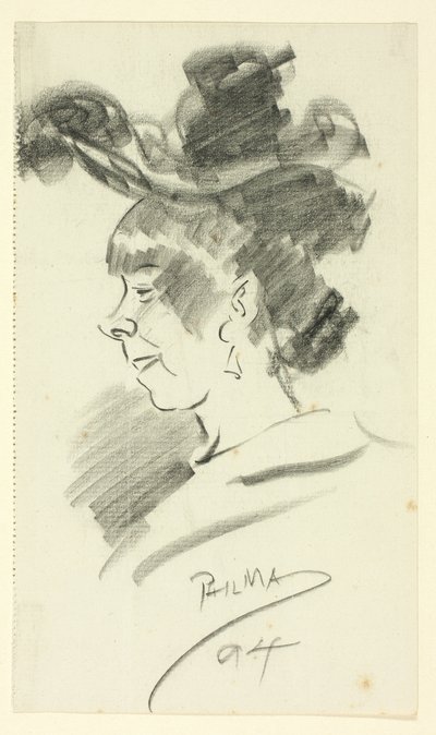 Perfil de una mujer de Philip William May