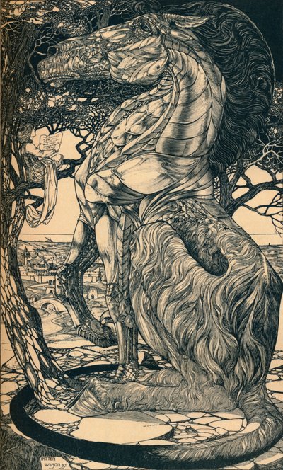 Rustum y el Simoorg, c1897 de Philip William May