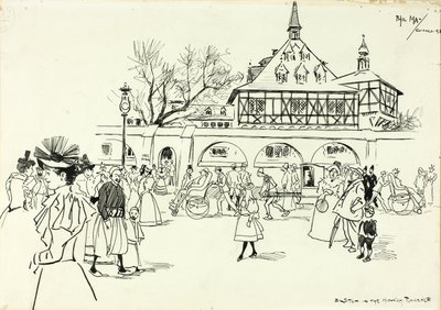 Boceto en el Midway Plaisance de Philip William May