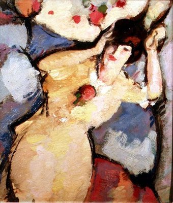 Chica reclinada en un sofá de Philip Wilson Steer