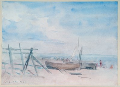 Marea baja, playa de Walmer de Philip Wilson Steer