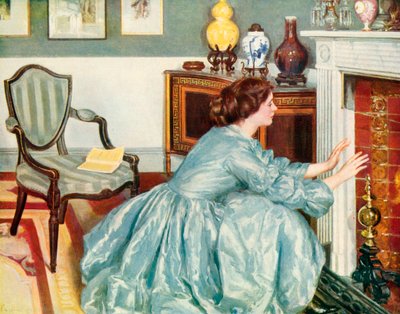 El final del capítulo (litografía en color) de Philip Wilson Steer