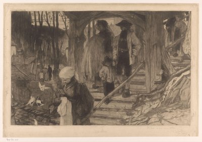 Los agricultores bajan un tramo de escaleras
Baptême à Fribourg (título original) de Philip Zilcken (signed by artist)