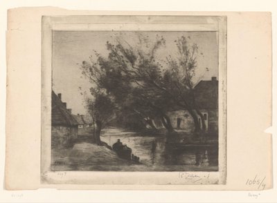 Escena de pueblo con zanja y barcos
Paysage (título original) de Philip Zilcken (signed by artist)