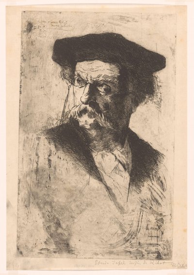 Retrato de un hombre de Philip Zilcken (signed by artist)