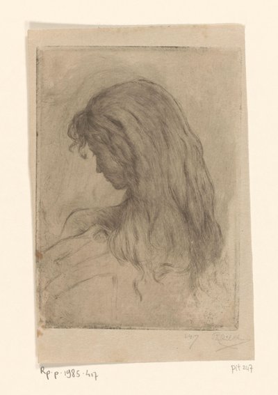 Mujer con pelo largo, vista desde atrás
Etude de morsure (título original) de Philip Zilcken (signed by artist)