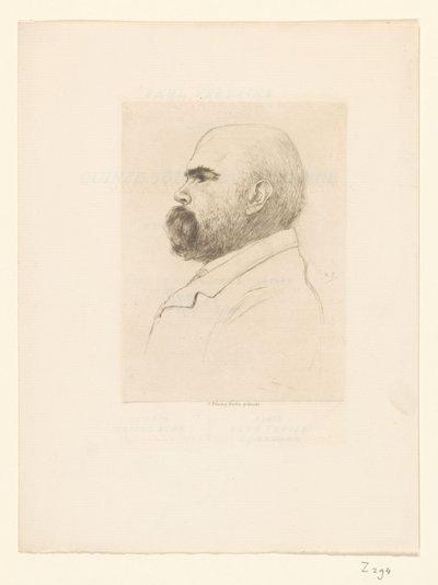 Retrato de Paul Verlaine de Philip Zilcken