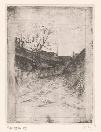 Camino a lo largo de los edificios y los árboles
La Bièvre (título original) de Philip Zilcken