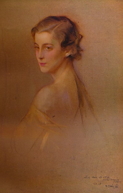 Estudio de retrato de SAR la duquesa de Kent, 1934-1935 de Philip de László