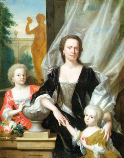 Sybilla Volkera Sighterman con sus hijas de Philip van Dyck