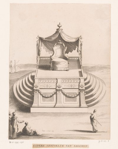 Trono de cobre de Salomón Sillas de cobre de Salomon (título sobre objeto) de Philip van Gunst