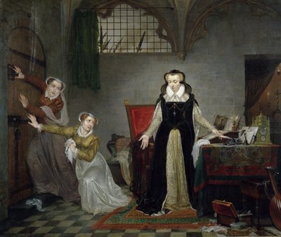 María Estuardo (1542-87) en el momento de partir hacia su ejecución, 8 de febrero de 1587 de Philipe Jacques van Bree