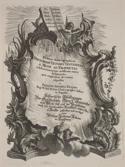 Picturae Chalcographicae Historiam Veteris et Novi Testamenti de Philipp Andreas Kilian after Various Artists, Johann Michael Wagner