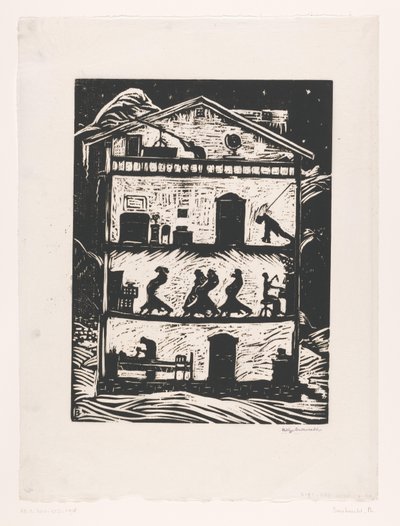 Sección transversal del edificio de Philipp Bauknecht