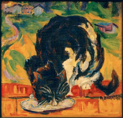 Gato comiendo de Philipp Bauknecht