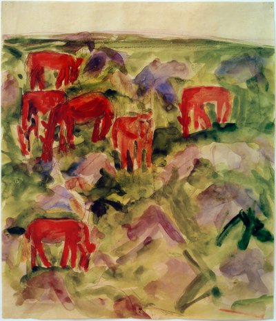 Caballos rojos de Philipp Bauknecht