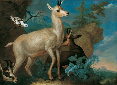 Tres rebecos y un mirlo de Philipp Ferdinand de Hamilton