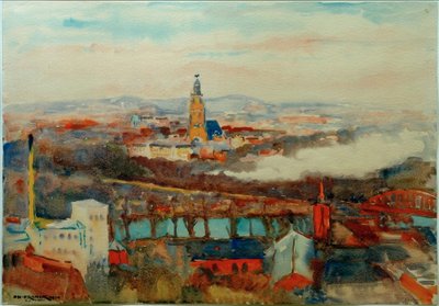 Vista de Potsdam y la iglesia de la guarnición de Philipp Franck