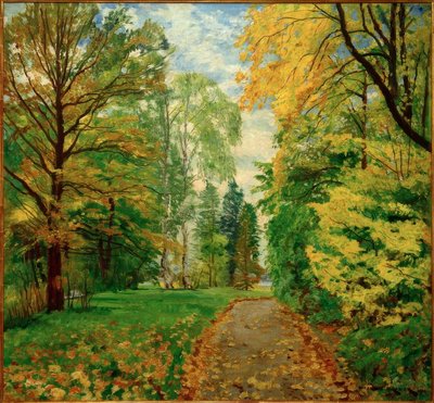 Un camino de otoño de Philipp Franck