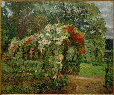 Pérgola de rosas en el jardín de Richter de Philipp Franck