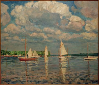 Barcos de vela en el Wannsee de Philipp Franck